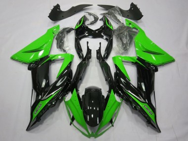 Liso Brillo Negro Verde 2013-2018 Kawasaki ZX6R Carenados Moto