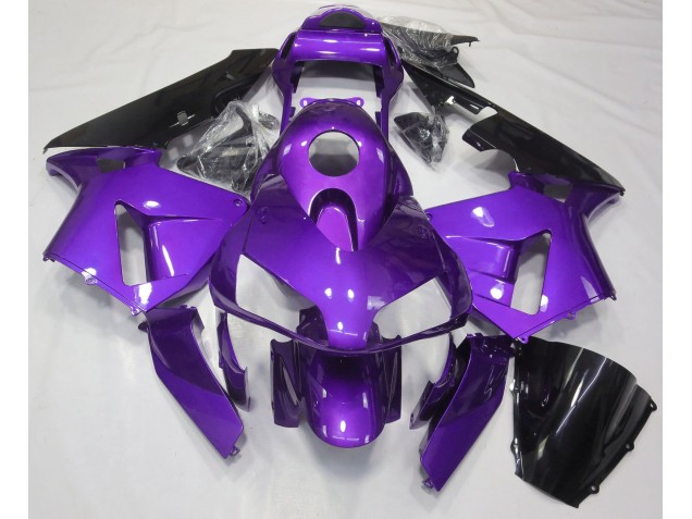 Liso Púrpura Brillo 2003-2004 Honda CBR600RR Carenados Moto Liso Púrpura Brillo 2003-2004 Honda CBR600RR Carenados Moto