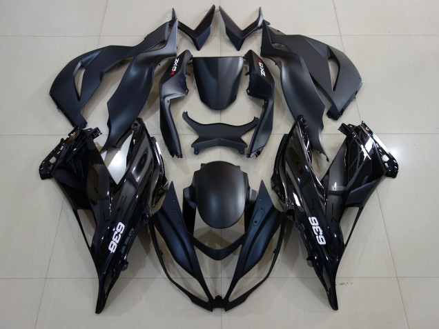 Logotipo 636 Negro Brillante 2007-2008 Kawasaki ZX6R Carenados Moto Logotipo 636 Negro Brillante 2007-2008 Kawasaki ZX6R Carenados Moto