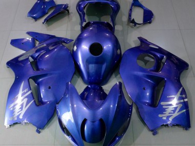 Logotipo Azul Brillante & Plateado 1997-2007 Suzuki GSXR 1300 Carenados Moto