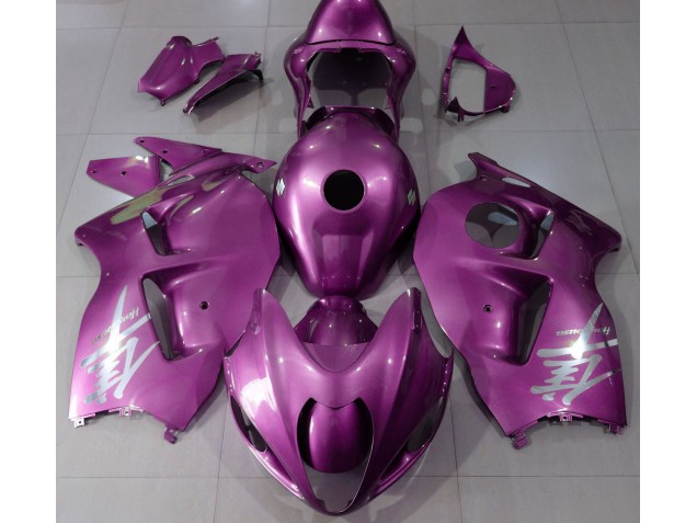 Logotipo Rosa Brillante & Plateado 1997-2007 Suzuki GSXR 1300 Carenados Moto Logotipo Rosa Brillante & Plateado 1997-2007 Suzuki GSXR 1300 Carenados Moto