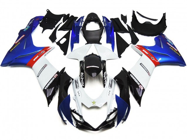 Logotipos Personalizados Con Azul & Rojo 2011-2024 Suzuki GSXR 600-750 Carenados Moto Logotipos Personalizados Con Azul & Rojo 2011-2024 Suzuki GSXR 600-750 Carenados Moto