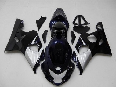 Comprar Carenados Moto Suzuki GSXR 600/750 2004-2005 - Negro Brillante Plata Azul