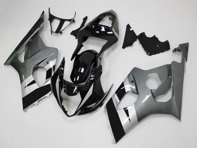 Comprar Carenados Moto Suzuki GSXR 1000 2003-2004 - Negro Brillante Plata Gris