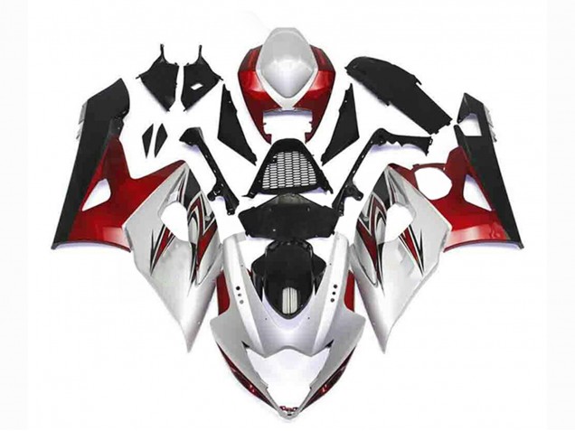 Comprar Kits Carenado Moto Suzuki GSXR 1000 2005-2006 - Plata Rojo Negro