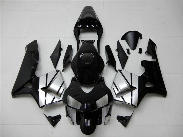 Comprar Carenados Moto Honda CBR600RR 2003-2004 - Plata Negro Brillante Raya