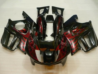 Comprar Carenados Moto Honda CBR600 F3 1995-1996 - Negro Brillante Rojo Llama