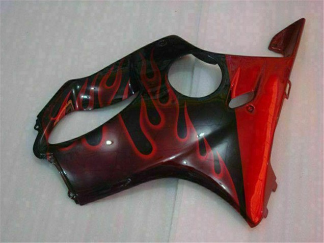 Comprar Carenados Moto Honda CBR600 F4i 2004-2007 - Negro Brillante Rojo Llama