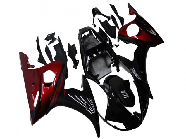 Comprar Kits Carenado Moto Yamaha YZF R6 2003-2004 - Negro Brillante Rojo