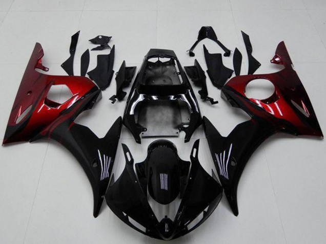 Comprar Kits Carenado Moto Yamaha YZF R6 2003-2004 - Negro Brillante Rojo
