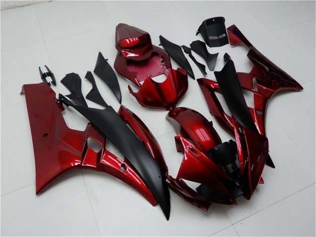 Comprar Kits Carenado Moto Yamaha YZF R6 2006-2007 - Rojo Negro Mate