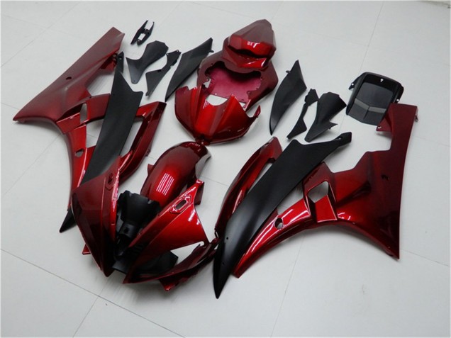 Comprar Kits Carenado Moto Yamaha YZF R6 2006-2007 - Rojo Negro Mate