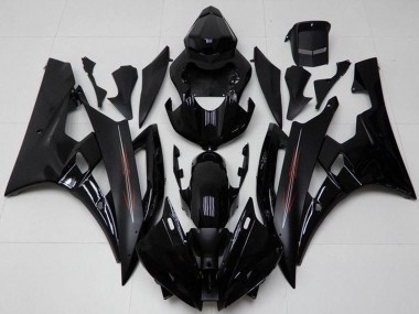 Comprar Kits Carenado Moto Yamaha YZF R6 2006-2007 - Negro Brillante Negro Mate