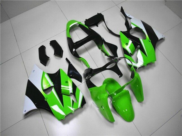 Comprar Kits Carenado Moto Kawasaki ZX6R 2000-2002 - Verde Blanco Negro