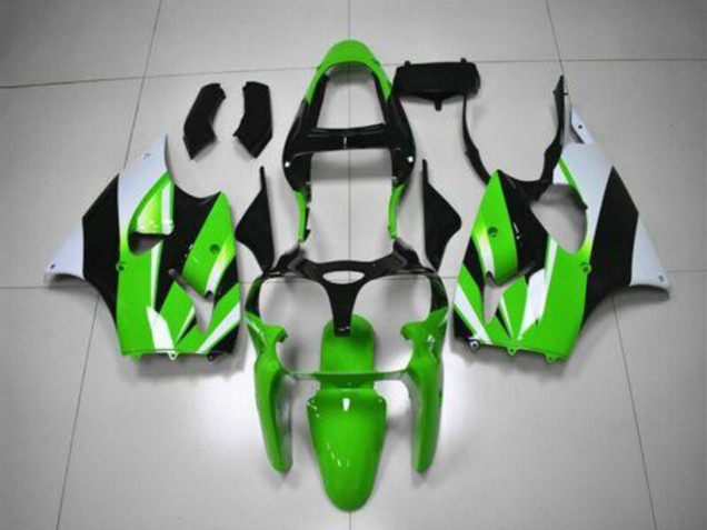 Comprar Kits Carenado Moto Kawasaki ZX6R 2000-2002 - Verde Blanco Negro