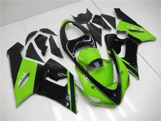 Comprar Carenado Moto Kawasaki ZX6R 2005-2006 - Verde Negro Brillante