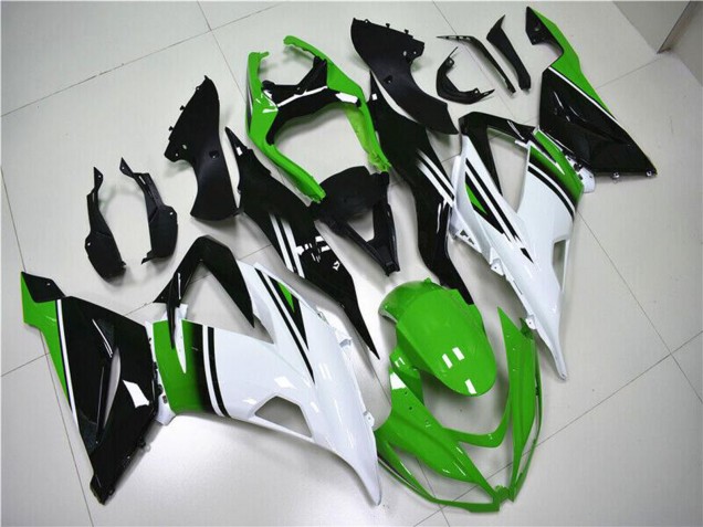 Comprar Carenados Moto Kawasaki ZX6R 2013-2018 - Verde Blanco Negro Brillante