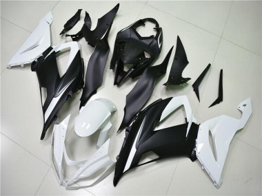 Comprar Carenados ABS Kawasaki ZX6R 2013-2018 - Blanco Negro Mate