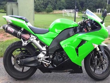 Comprar Kits Carenado Moto Kawasaki ZX10R 2006-2007 - Verde Negro Mate