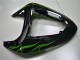 Comprar Carenados Moto Kawasaki ZX10R 2006-2007 - Negro Brillante Verde Llama