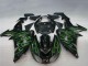Comprar Carenados Moto Kawasaki ZX10R 2006-2007 - Negro Brillante Verde Llama