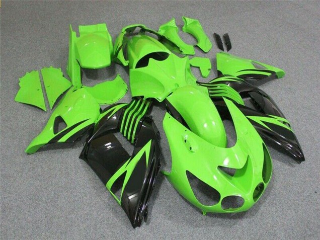 Comprar Carenado Moto Kawasaki ZX14R ZZR1400 2006-2011 - Verde Negro Brillante