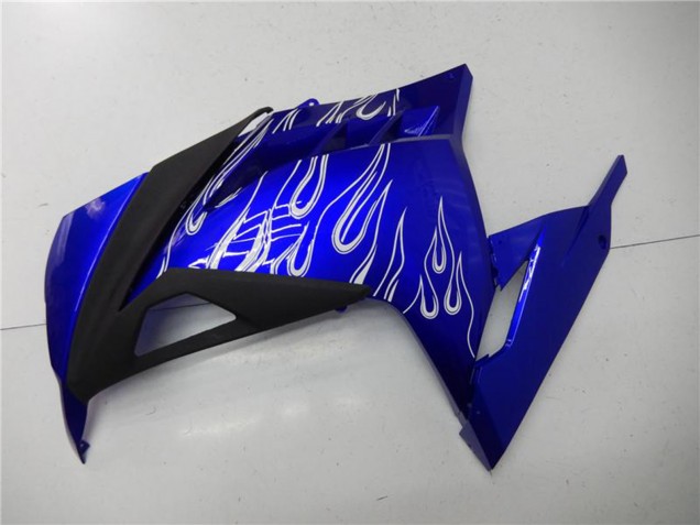 Comprar Carenados Moto Kawasaki Ninja 300 EX300R 2013-2017 - Azul Negro Blanco Llama
