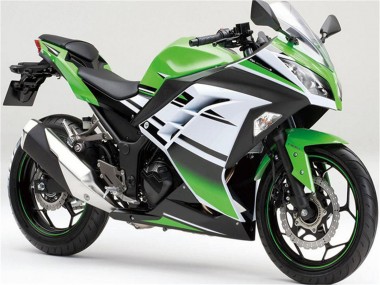 Comprar Carenados Moto Kawasaki Ninja 300 EX300R 2013-2017 - Verde Blanco Negro Raya