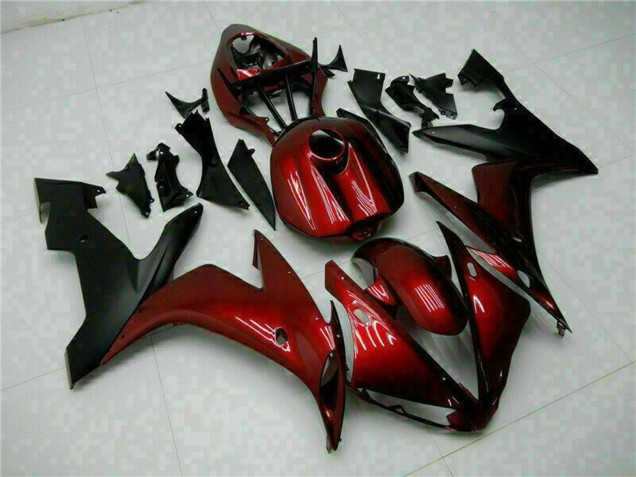 Comprar Carenados Moto Yamaha YZF R1 2004-2006 - Rojo Granate Negro Mate