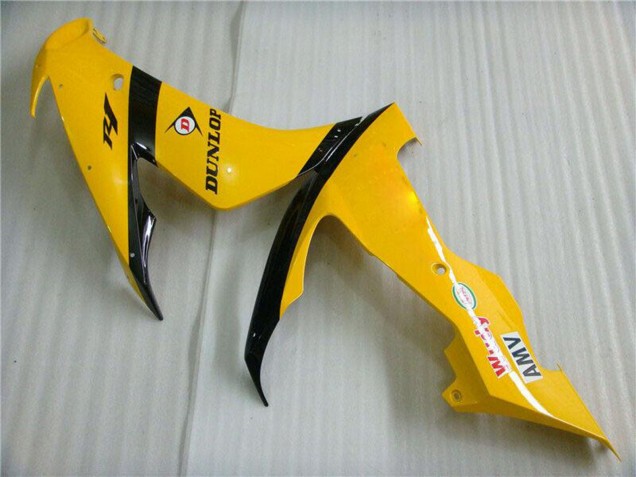 Comprar Carenados Moto Yamaha YZF R1 2004-2006 - Amarillo Negro Brillante Dunlop 50