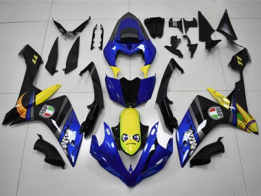 Comprar Carenados Moto Yamaha YZF R1 2007-2008 - Azul Amarillo Negro Tiburón
