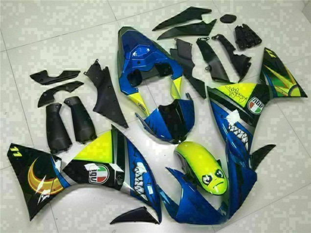 Comprar Carenados Moto Yamaha YZF R1 2009-2011 - Azul Amarillo Tiburón