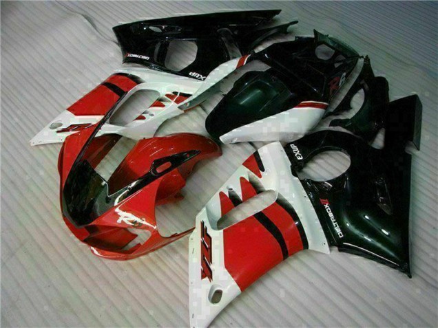 Comprar Carenado Moto Yamaha YZF R6 1998-2002 - Blanco Rojo Negro Brillante