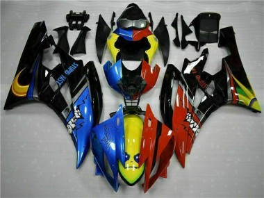 Comprar Carenados Moto Yamaha YZF R6 2006-2007 - Amarillo Azul Rojo Negro Brillante Tiburón