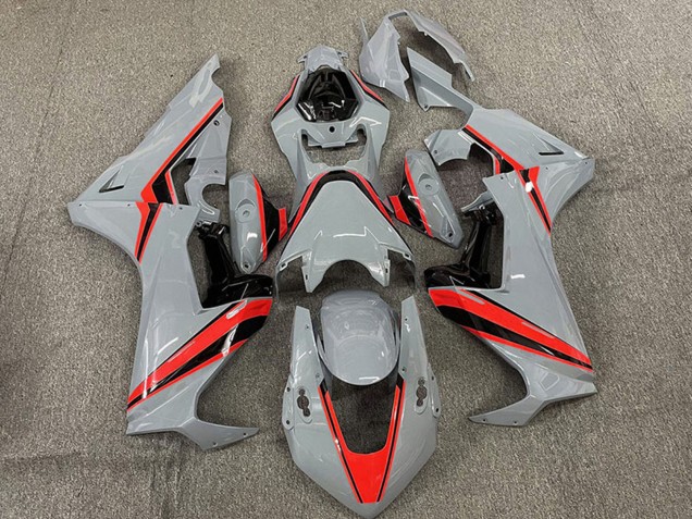 Comprar Carenados Moto Honda CBR1000RR 2017-2023 - Nardo Gris Rojo Raya