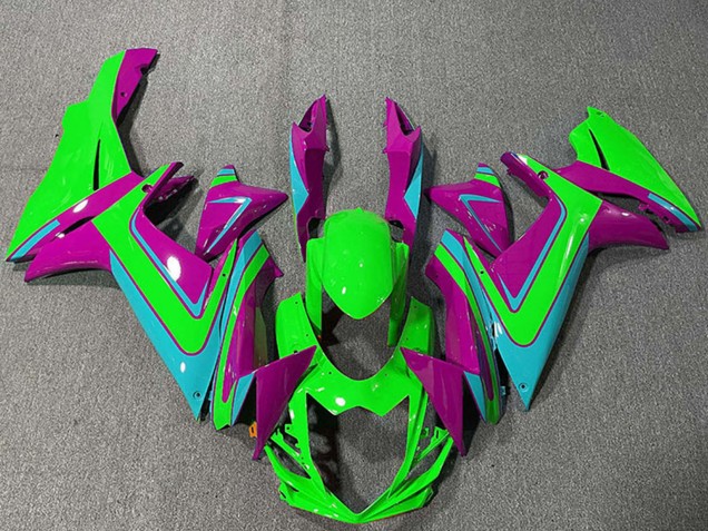 Comprar Carenados Moto Suzuki GSXR 600 / GSXR 750 2011-2024 - Verde Magenta Azul Claro