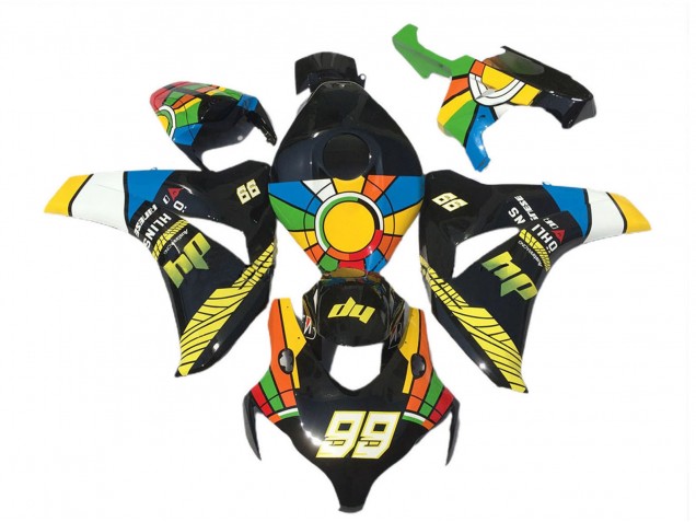 Comprar Carenados Moto Honda CBR1000RR 2008-2011 - Azul Amarillo Verde Rojo Negro RuedaColores 99
