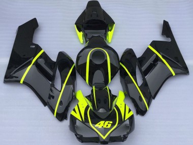 Comprar Carenados Moto Honda CBR1000RR 2004-2005 - Negro Brillante Alta Visibilidad Amarillo 46