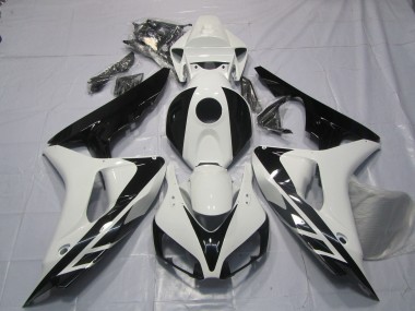 Comprar Carenados Moto Honda CBR1000RR 2006-2007 - Blanco Negro Brillante OEM Estilo No Calcomanías