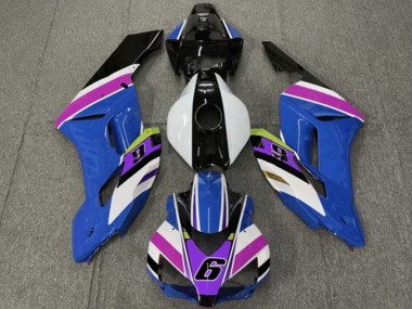Comprar Carenados Moto Honda CBR1000RR 2004-2005 - Blanco Azul Púrpura Amarillo Negro Brillante 6