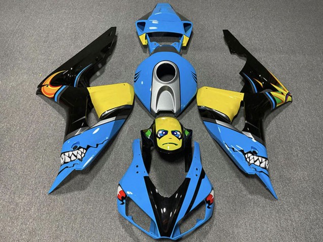 Comprar Carenados Moto Honda CBR1000RR 2006-2007 - Azul Claro Amarillo Plata Negro Brillante Tiburón