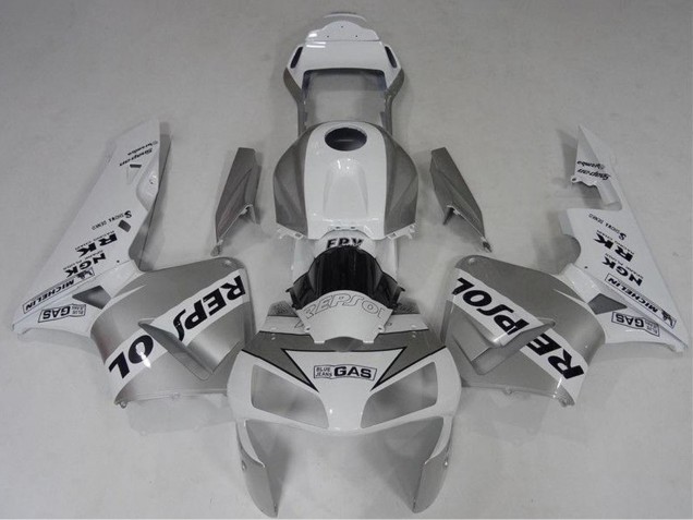 Comprar Carenado Moto Honda CBR600RR 2003-2004 - Blanco Plata Negro Repsol