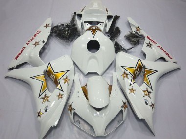 Comprar Carenados Moto Honda CBR1000RR 2006-2007 - Blanco Oro Estrella Energy Drink