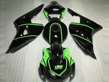 Comprar Carenados Moto Honda CBR1000RR 2006-2007 - Negro Brillante Alta Visibilidad Verde