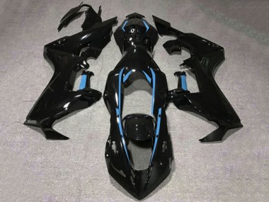 Comprar Carenados Moto Honda CBR1000RR 2017-2023 - Negro Brillante Azul Claro Línea