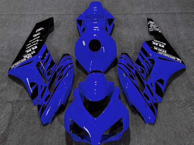 Comprar Carenados Moto Honda CBR1000RR 2004-2005 - Azul Negro Brillante Llama