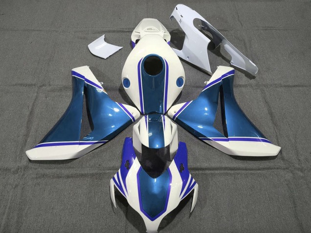 Comprar Carenados Moto Honda CBR1000RR 2008-2011 - Blanco Lustroso Azul Perla