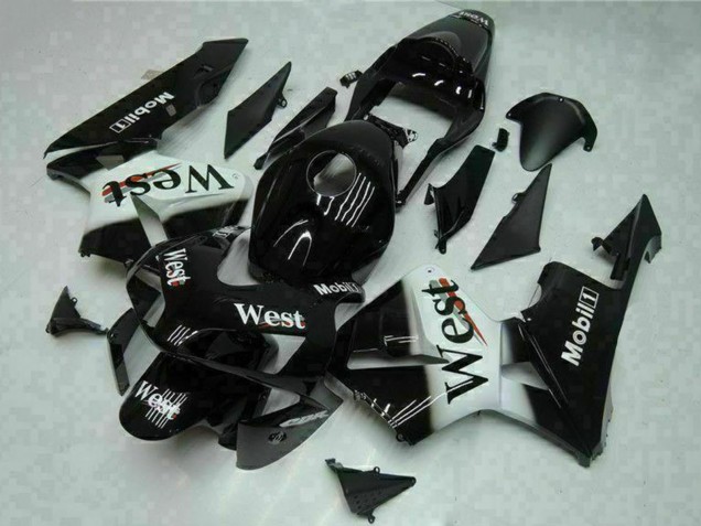 Comprar Carenados Moto Honda CBR600RR 2003-2004 - Negro Brillante Blanco West Mobil