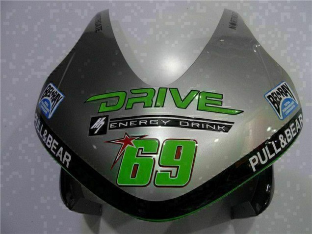 Comprar Carenado Moto Honda CBR600RR 2003-2004 - Plata Verde Negro Brillante