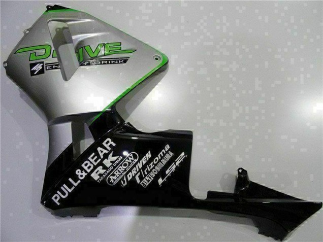 Comprar Carenado Moto Honda CBR600RR 2003-2004 - Plata Verde Negro Brillante